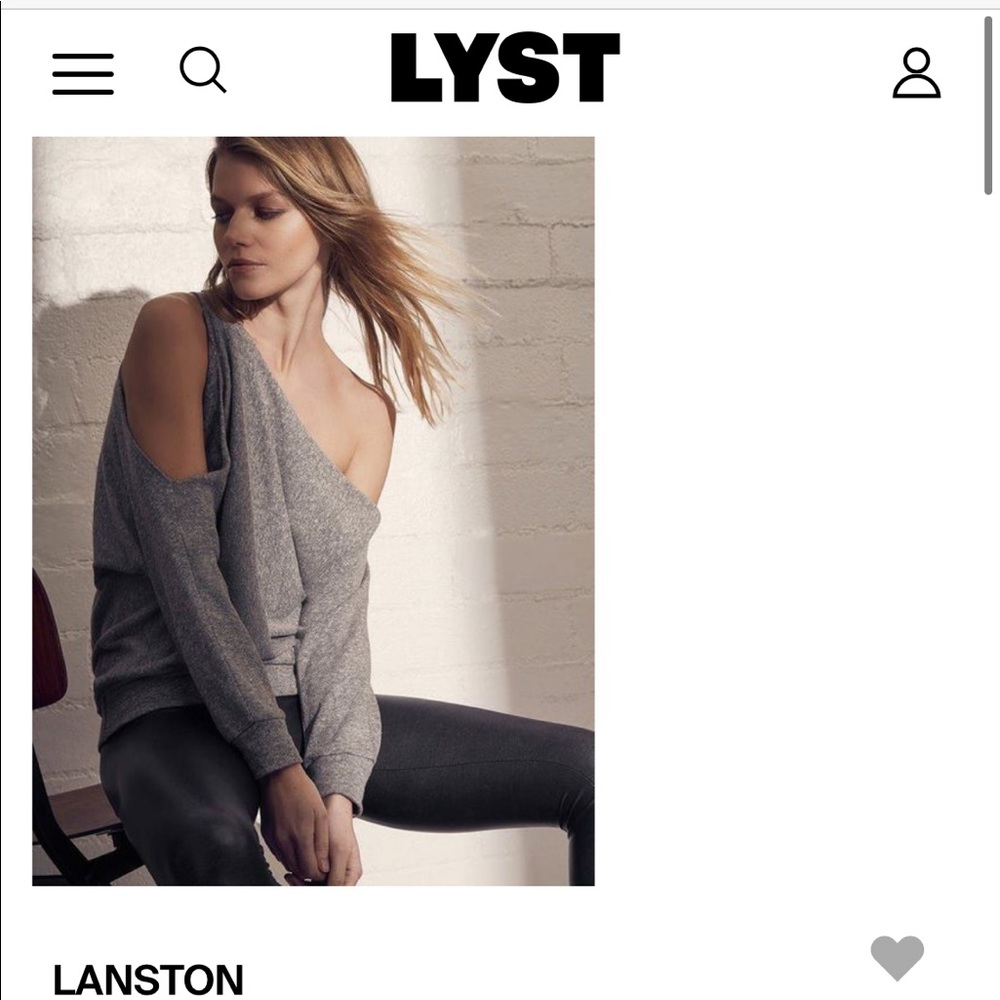 One shoulder gray sweater shirt